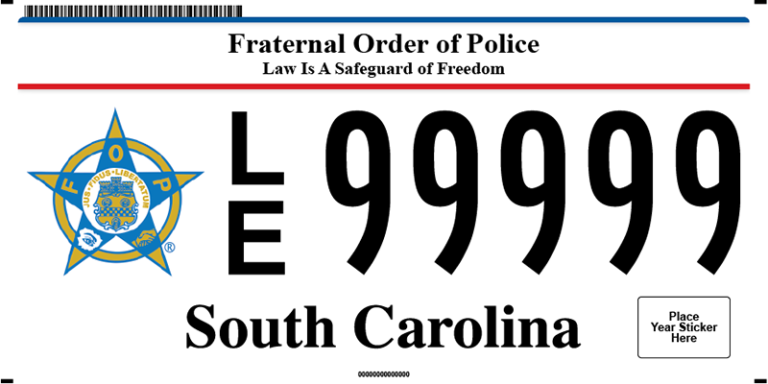 Fraternal Order of Police License Plate