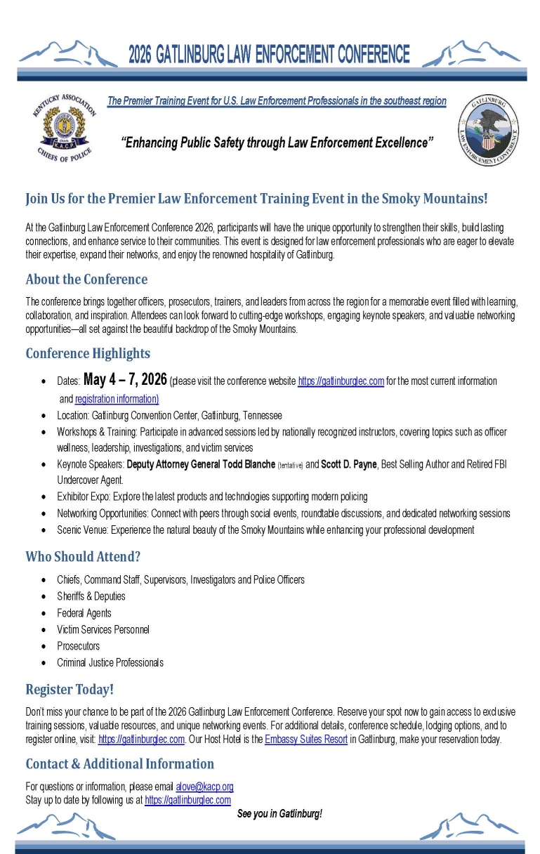 Gatlinburg Law Enforcement Conference