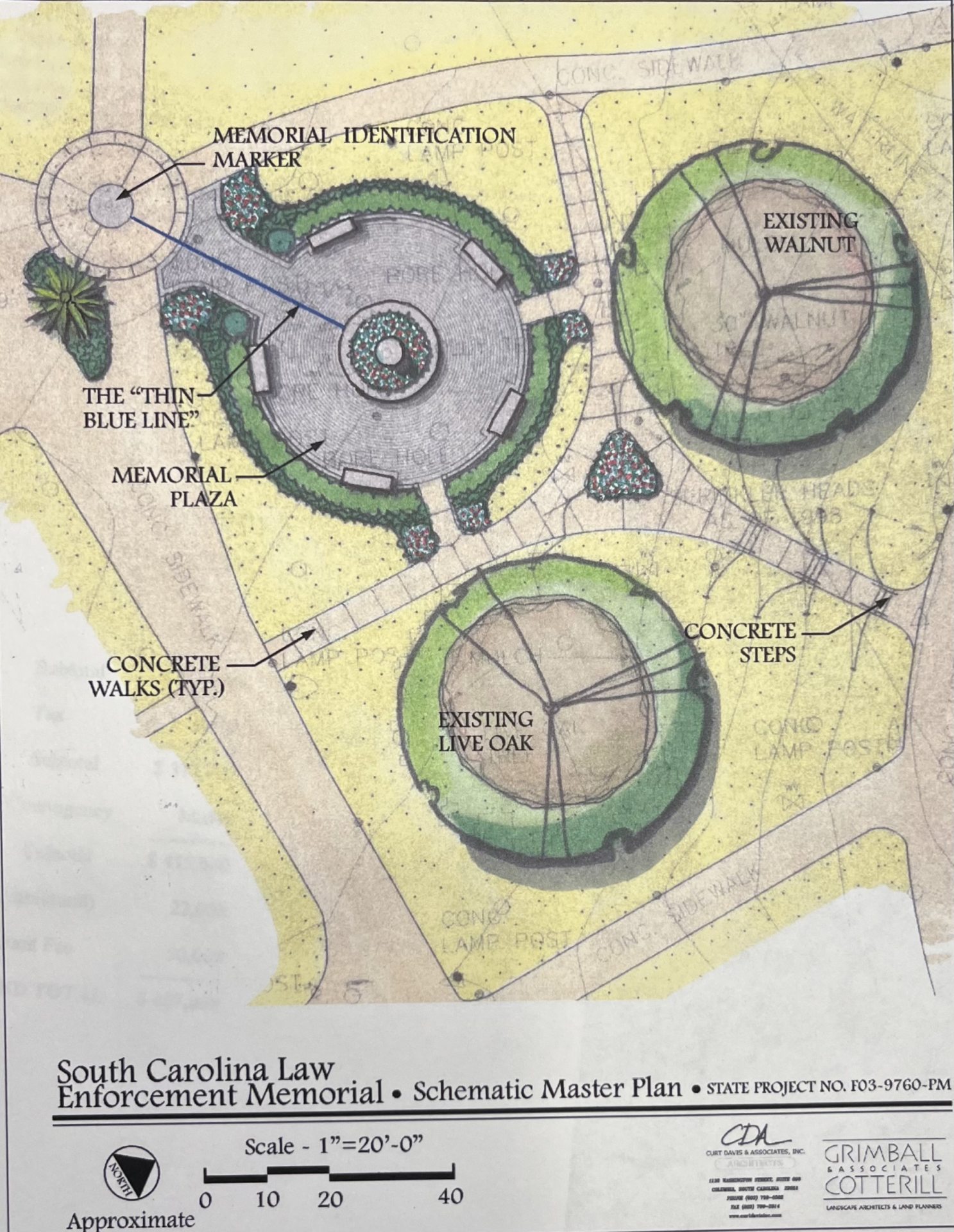 South Carolina Law Enforcement Memorial Schematic Master Plan