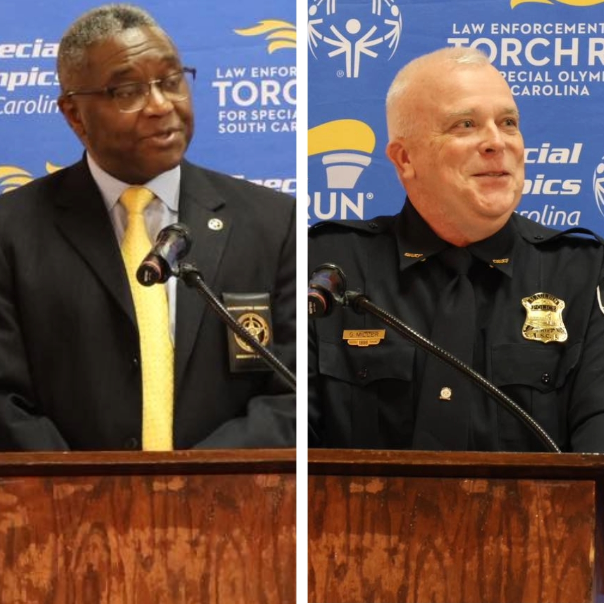 Two South Carolina law enforcement leaders were presented with the Chief Richard LaMunyon Leadership Award