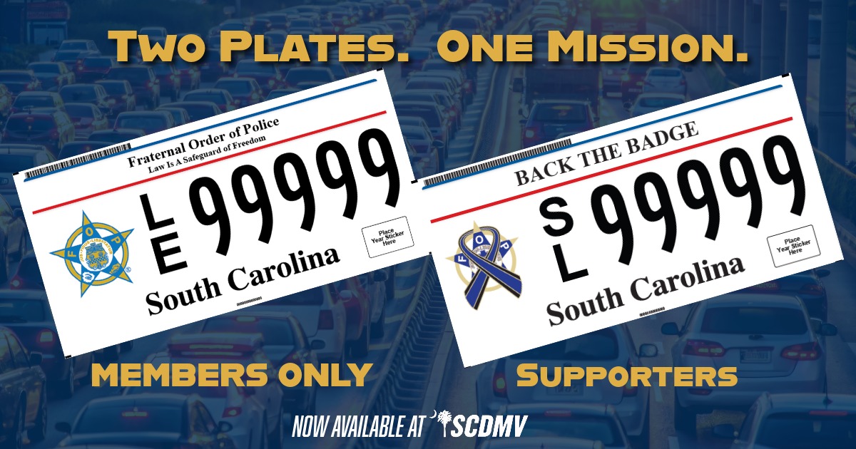 FOP License Plates (Both)